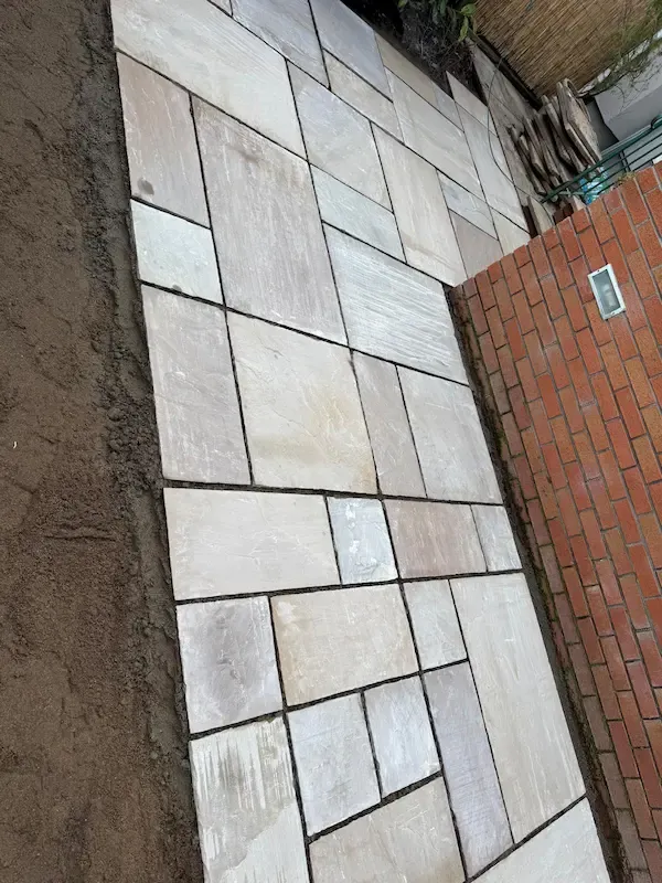 Tiled Paved Garden, Landscaping project in Stirling